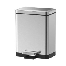 Мусорное ведро Koer TC-010315-02 с плавным закрытием, прямоугольное, 15 л, нержавейка (KR5603)