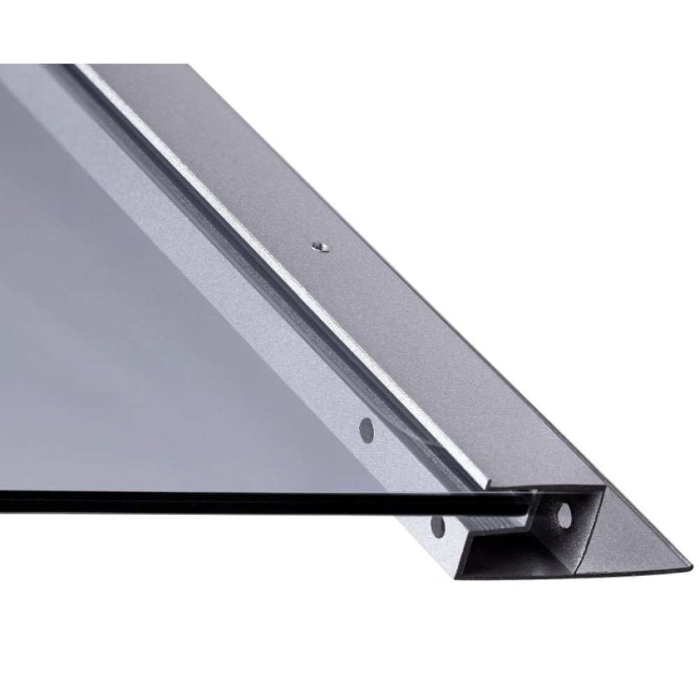 Душевой бокс Lidz Tani SB100x100.SAT.LOW.GR, низкий, стекло тонированное 4 мм + стенки (LTSB100100SATLOWGR)