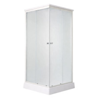 Душевой бокс Lidz Kubis SB90x90.SAT.LOW.FR, низкий, стекло Frost 4 мм + стенки (LKSB9090SATLOWFR)