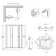 Душова кабіна Lidz Wiezak SC100x80.SAT.LOW.L