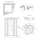 Душовий бокс Lidz Tani SB90x90.SAT.LOW.FR
