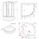 Душевой бокс Lidz Tani SB90x90.SAT.HIGH.FR LTSB9090SATHIGHFR