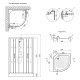 Душовий бокс Lidz Majatek SB90x90.BLA.LOW.TR