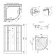 Душовий бокс Lidz Tani SB80x80.SAT.LOW.FB