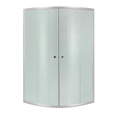 Душевая кабина Lidz Latwa SC80x80.SAT.MID.FR, полукруглая, стекло Frost 4 мм без поддона