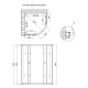 Душова кабіна Lidz Latwa SC90x90.SAT.HIGH.GR, скло тоноване 4 мм без піддону