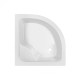 Душова кабіна Lidz Wieza SC80x80.SAT.HIGH.L, скло Linie 4 мм + піддон з панеллю Kupala