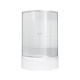 Душова кабіна Lidz Wieza SC80x80.SAT.HIGH.L, скло Linie 4 мм + піддон з панеллю Kupala