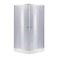 Душевая кабина Lidz Latwa SC90x90.SAT.LOW.GR, стекло тонированное 4 мм + поддон Kupala