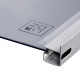 Душова кабіна Lidz Latwa SC80x80.SAT.HIGH.GR, скло тоноване 4 мм + піддон з панеллю Kupala