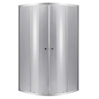Душевая кабина Lidz Latwa SC90x90.SAT.LOW.DGR полукруглая, стекло темное тонированное 4 мм, без поддона LLSC9090SATLOWDGR2