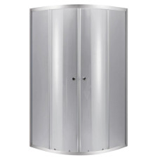 Душевая кабина Lidz Latwa SC90x90.SAT.LOW.DGR полукруглая, стекло темное тонированное 4 мм, без поддона LLSC9090SATLOWDGR2