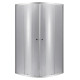 Душова кабіна Lidz Latwa SC90x90.SAT.LOW.DGR полукругла, скло темне тоноване 4 мм, без піддону LLSC9090SATLOWDGR2