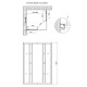 Душова кабіна Lidz Wawel SC90x90.SAT.LOW.DGR квадратна, скло темне тоноване 4 мм, без піддону LWASC9090SATLOWDGR2
