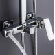 Душова система універсальна Qtap Sloup, Chrome, QTSLO53103KNC49198