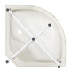 Гідромасажний бокс Lidz Tani SBM90x90.SAT.HIGH.FB