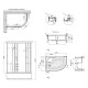 Гідромасажний бокс Lidz Tani SBM120x80L.SAT.HIGH.FR