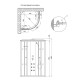 Гідромасажний бокс Lidz Tani SBM90x90.SAT.HIGH.FR LTSBM9090SATHIGHFR2