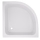 Набір Lidz Душова кабіна Latwa SC90x90.SAT.MID.FR напівкругла, скло Frost 4 мм + Душовий піддон Kapielka ST90x90x26, з панеллю