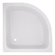 Набір Lidz Душова кабіна Latwa SC90x90.SAT.MID.GR напівкругла, скло тоноване 4 мм + Душовий піддон Kapielka ST90x90x26, з панеллю