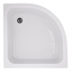 Набір Lidz Душова кабіна Latwa SC80x80.SAT.MID.GR напівкругла, скло тоноване 4 мм + Душовий піддон Kapielka ST80x80x26, з панеллю