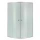 Набір Lidz Душова кабіна Latwa SC90x90.SAT.LOW.FR, напівкругла, скло Frost 4 мм + Душовий піддон Kapielka ST90x90x15