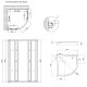Набір Lidz Душова кабіна Latwa SC90x90.SAT.LOW.FR, напівкругла, скло Frost 4 мм + Душовий піддон Kapielka ST90x90x15