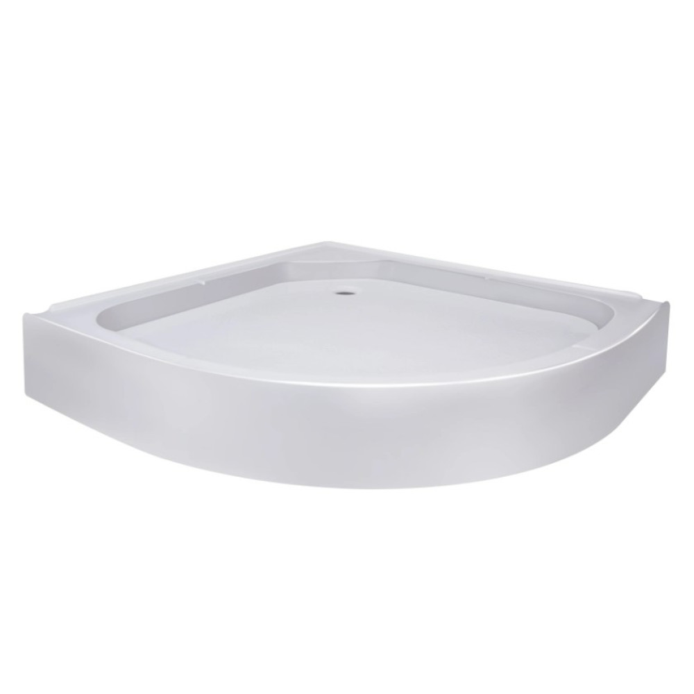 Набір Lidz Душова кабіна Latwa SC80x80.SAT.LOW.FR, напівкругла, скло Frost 4 мм + Душовий піддон Kapielka ST80x80x15