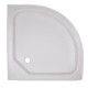 Набір Lidz Душова кабіна Latwa SC80x80.SAT.LOW.GR, напівкругла, скло тоноване 4 мм + Душовий піддон Kapielka ST80x80x15