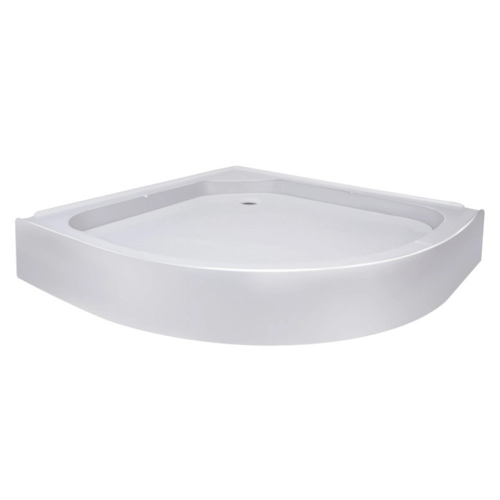 Набір Lidz Душова кабіна Latwa SC80x80.SAT.LOW.GR, напівкругла, скло тоноване 4 мм + Душовий піддон Kapielka ST80x80x15
