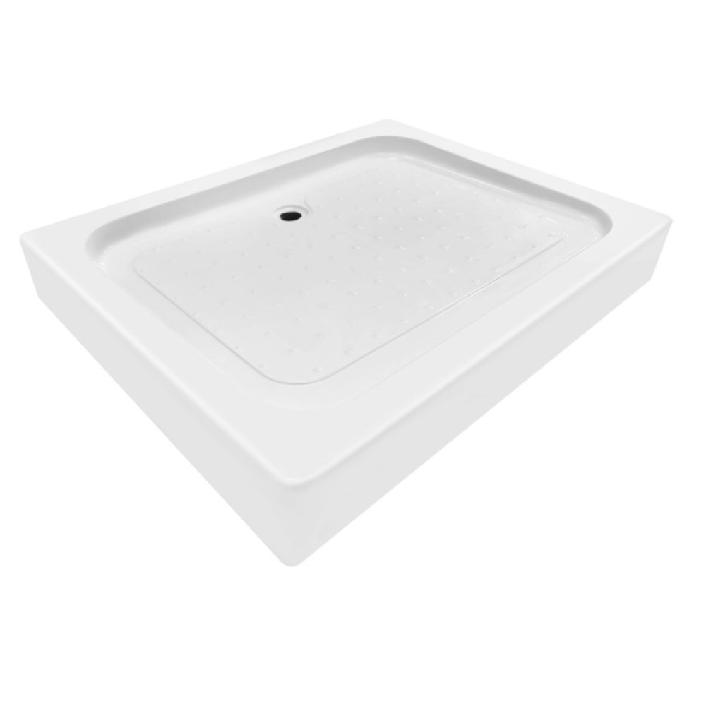 Набір Lidz Душова кабіна Wawel SC100x80.SAT.LOW.FR, прямокутна, скло Frost 5 мм + Душовий піддон Kapielka ST100x80x14
