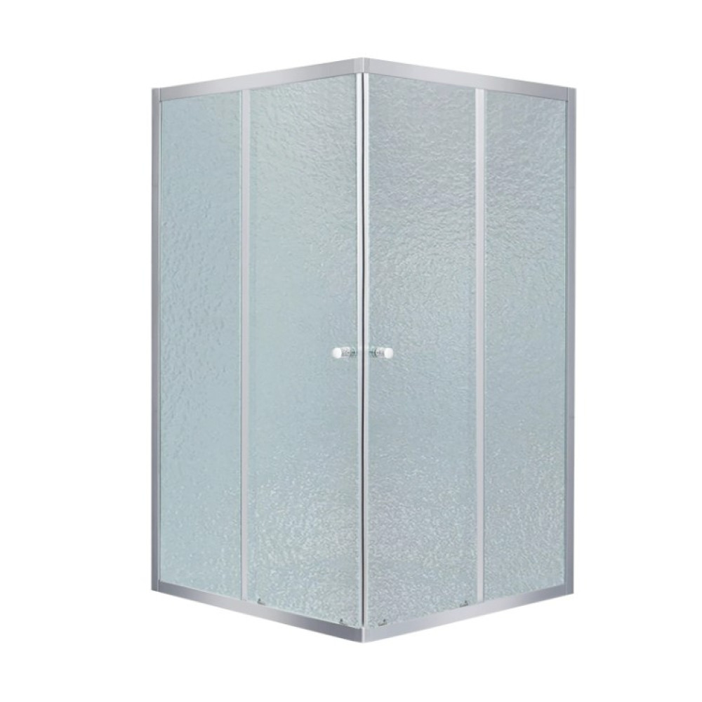 Набор Lidz Душевая кабина Wawel SC90x90.SAT.LOW.FR, квадратная, стекло Frost 4 мм Душевой поддон Kapielka ST90x90x14