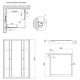 Набір Lidz Душова кабіна Wawel SC90x90.SAT.LOW.GR, квадратна, скло тоноване 4 мм + Душовий піддон Kapielka ST90x90x14