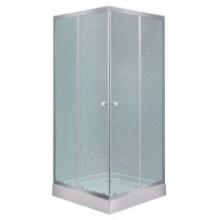 Набор Lidz Душевая кабина Wawel SC80x80.SAT.LOW.FR, квадратная, стекло Frost 4 мм + Душевой поддон Kapielka ST80x80x14