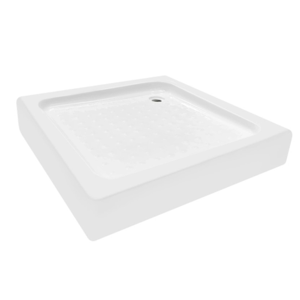Набір Lidz Душова кабіна Wawel SC80x80.SAT.LOW.FR, квадратна, скло Frost 4 мм + Душовий піддон Kapielka ST80x80x14