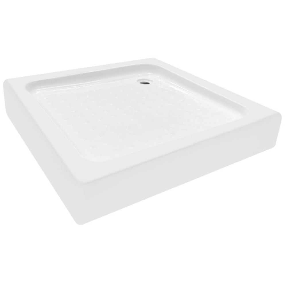 Набір Lidz Душова кабіна Wawel SC80x80.SAT.LOW.GR, квадратна, скло тоноване 4 мм + Душовий піддон Kapielka ST80x80x14