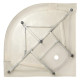 Гідробокс Lidz Tani SBM90x90.SAT.LOW.GR, низький, скло тоноване 4 мм, стінки BLA Lidz (LTSBM9090SATLOWGR)