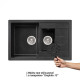 Кухонна мийка Lidz 780x495/200 GRF-13 (LIDZGRF13780495200)