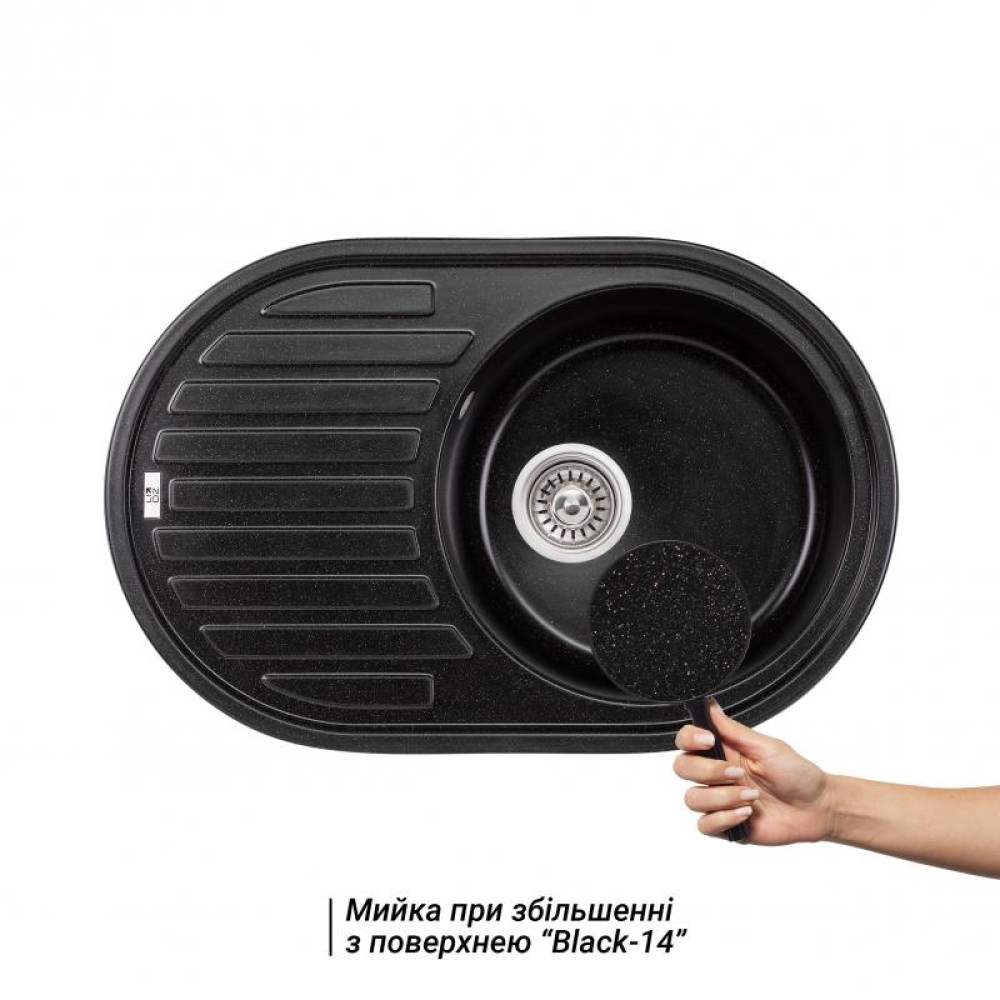 Кухонна мийка Lidz 780x500/200 GRF-13 (LIDZGRF13780500200)