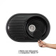 Кухонна мийка Lidz 780x500/200 GRF-13 (LIDZGRF13780500200)