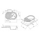 Кухонна мийка Lidz 780x500/200 GRF-13 (LIDZGRF13780500200)