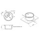 Кухонна мийка Lidz D510 / 200 GRA-09 (LIDZGRA09D510200)