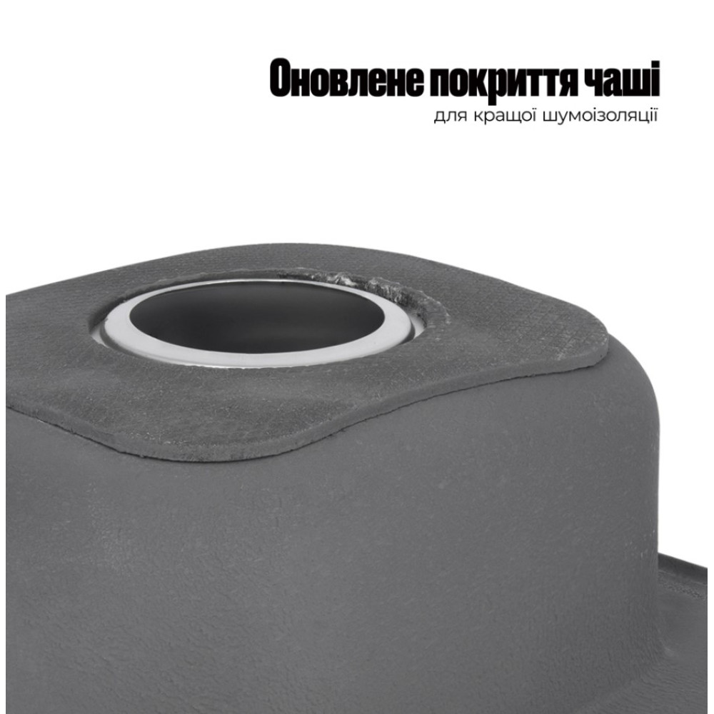 Кухонна мийка Lidz 3838 Satin 0,6 мм (LIDZ3838POL06)