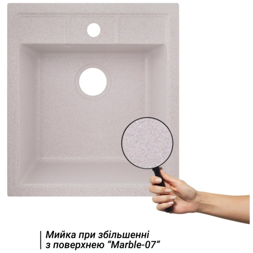 Кухонна мийка Lidz 460х515 / 200 MAR-07 (LIDZMAR07460515200)