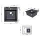 Кухонная мойка Lidz 460х515/200 BLM-14 (LIDZBLM14460515200)