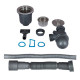 Кухонна мийка Lidz H6050B PVD 3.0/1.0 мм LDH6050BPVD3008