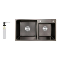 Кухонна мийка Lidz H7843 PVD 3.0/1.0 мм LDH7843BPVD45586