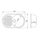 Кухонна мийка Lidz 780x500 / 200 STO-10 (LIDZSTO01780500200)