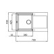 Кухонна мийка Lidz 780x495 / 230 STO-10 (LIDZМSTO10790495230)