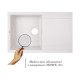 Кухонна мийка Lidz 780x495 / 230 WHI-01 (LIDZWHI01790495230)